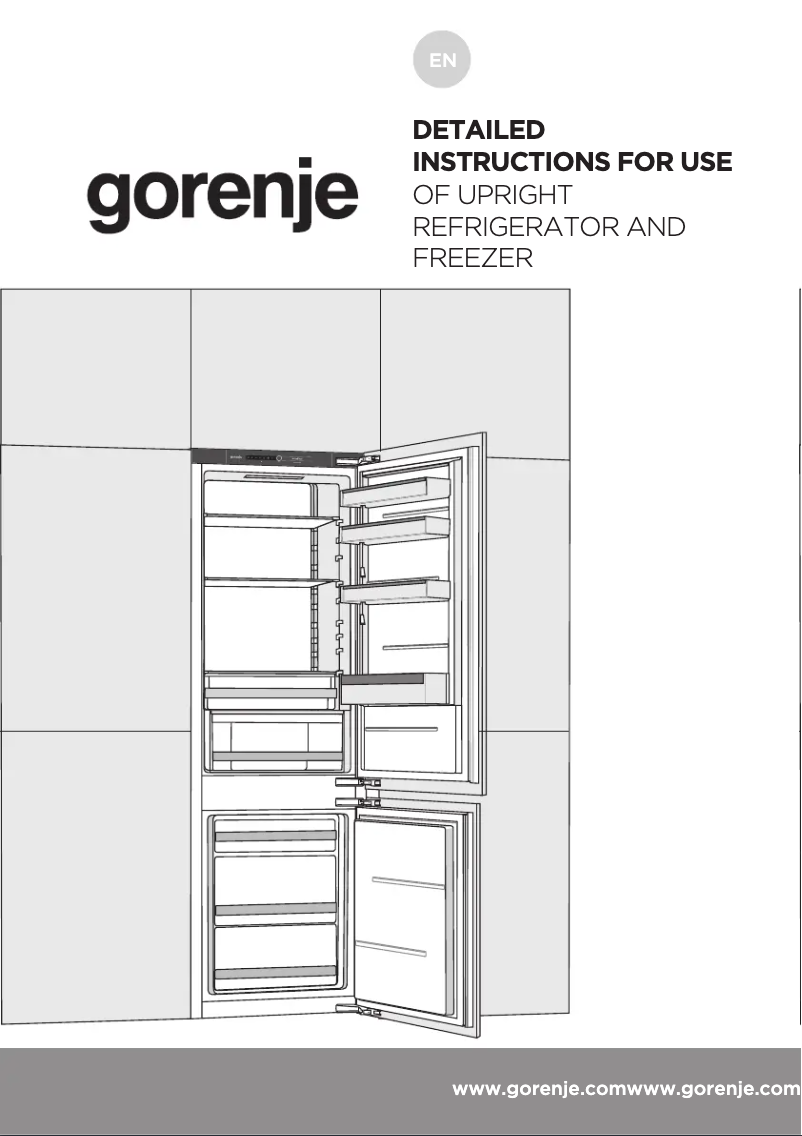 Page n°1 - Manuel utilisateur Gorenje NRKI4182A1