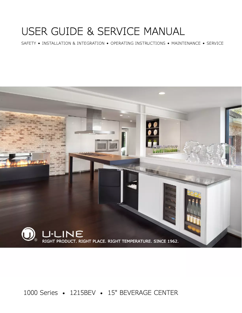 Image de la première page du manuel de l'appareil U-1215BEVINT-60A