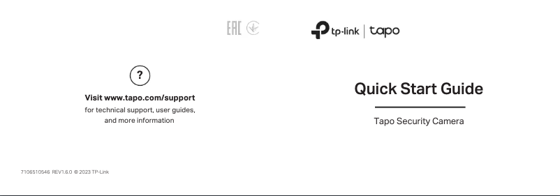 Page n°1 - Manuel utilisateur TP-Link Tapo C520WS