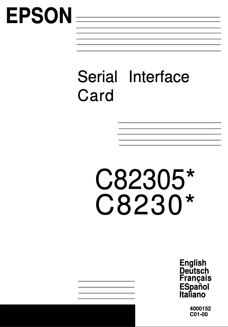 Imagen de la primera página del manual del dispositivo C82305/06