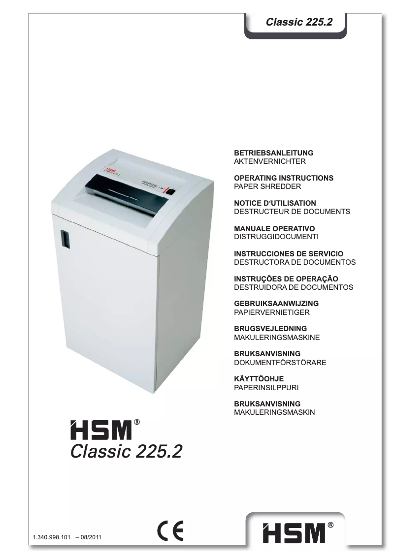 Page n°1 - Manuel utilisateur HSM HSM1344