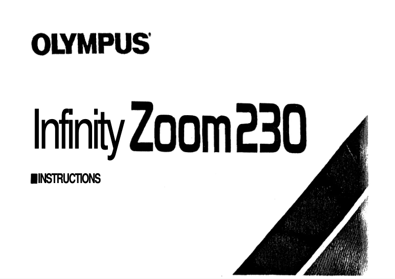 Image de la première page du manuel de l'appareil Infinity Zoom 230