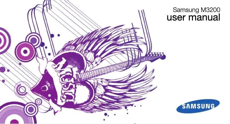 Page n°1 - Manuel utilisateur Samsung GT-M3200