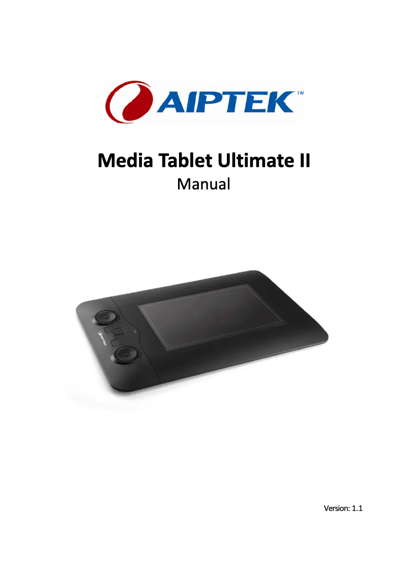 Page 1 of the manual User Manual Aiptek Media Tablet Ultimate II