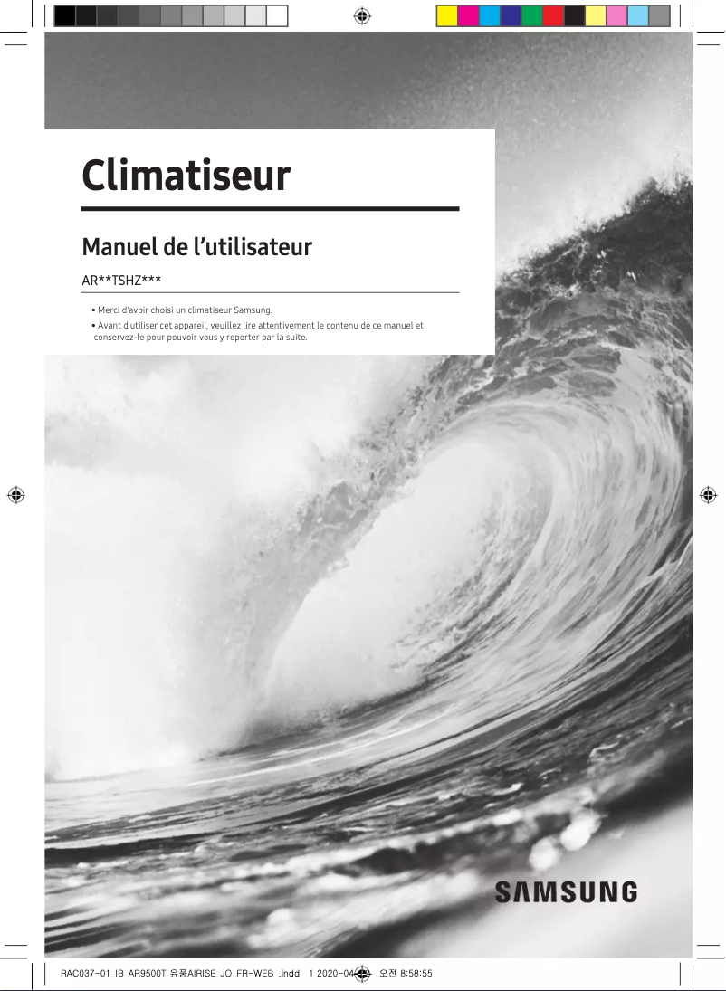 Página 1 del manual Manual de usuario Samsung AR12TSHZRWKXRC