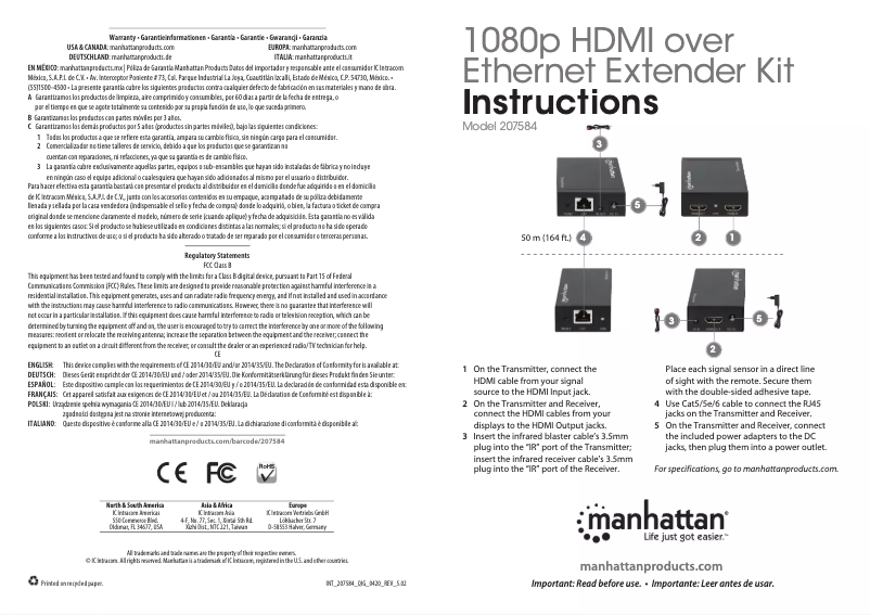 Image de la première page du manuel de l'appareil 207584