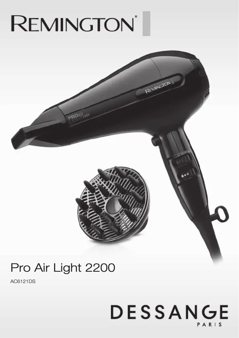 Page n°1 - Manuel utilisateur Remington AC6121DS