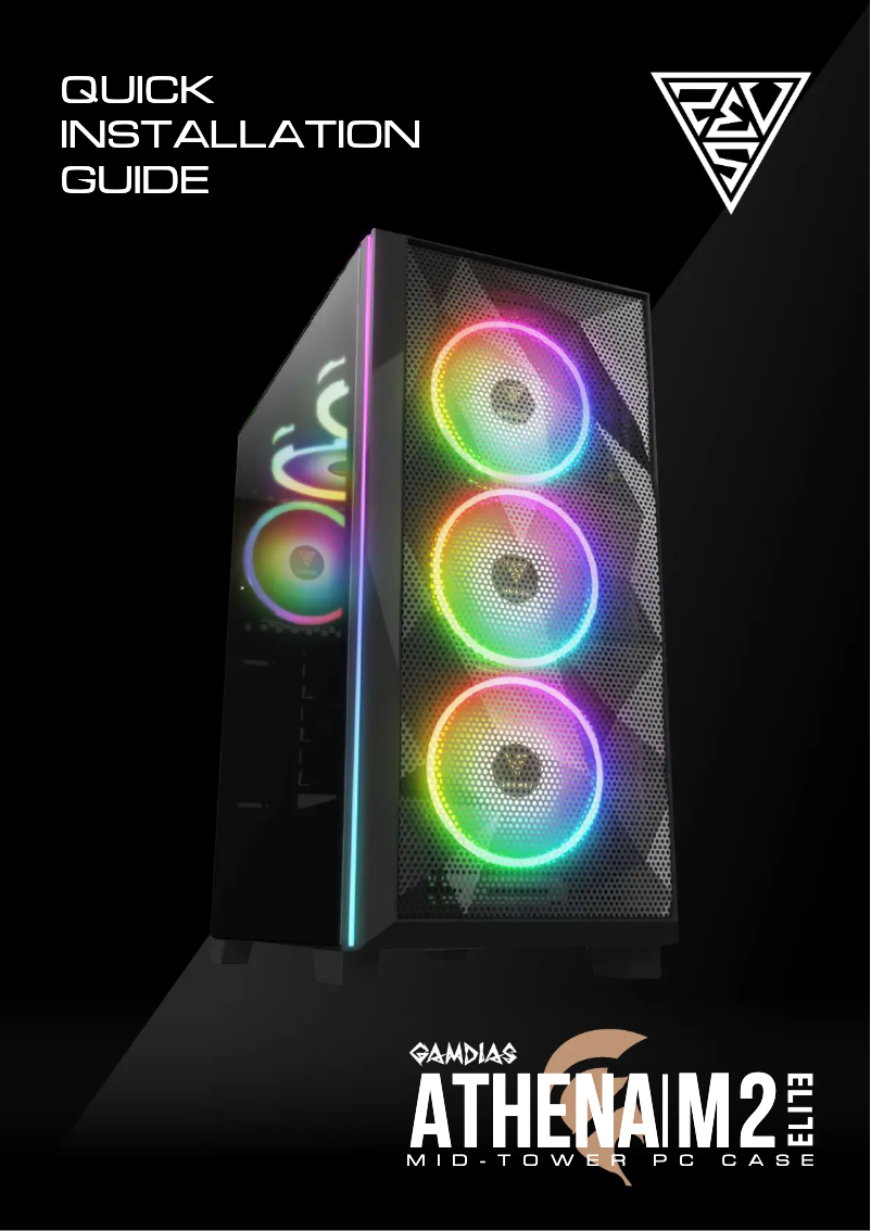 Page 1 de la notice Manuel utilisateur Gamdias Athena M2 Elite