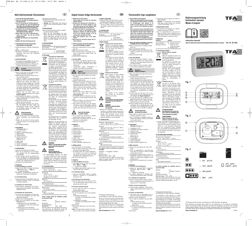 Image de la première page du manuel de l'appareil 30.1042