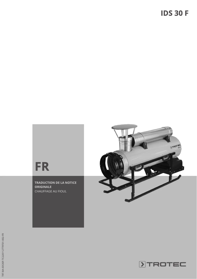 Image de la première page du manuel de l'appareil IDS 30 F