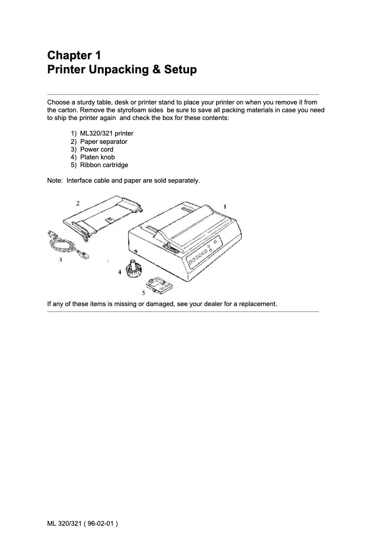 Image de la première page du manuel de l'appareil Microline 321