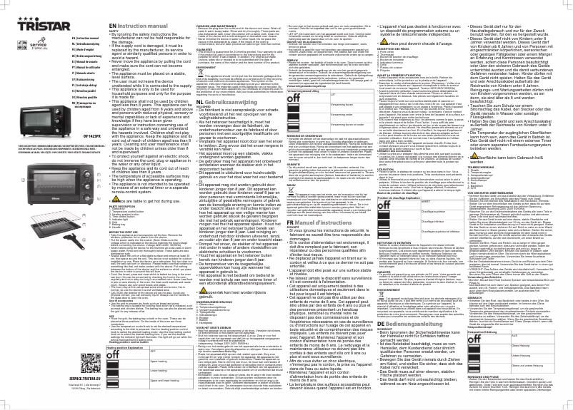 Image de la première page du manuel de l'appareil OV-1425PR