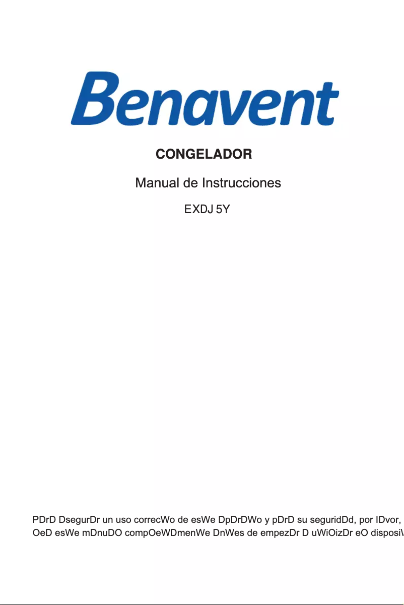 Image de la première page du manuel de l'appareil CVBH3W