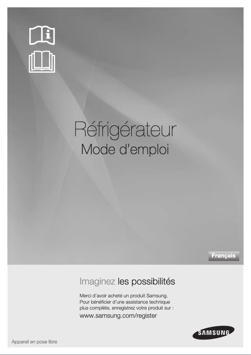 Page 1 de la notice Manuel utilisateur Samsung RSG5FURS1