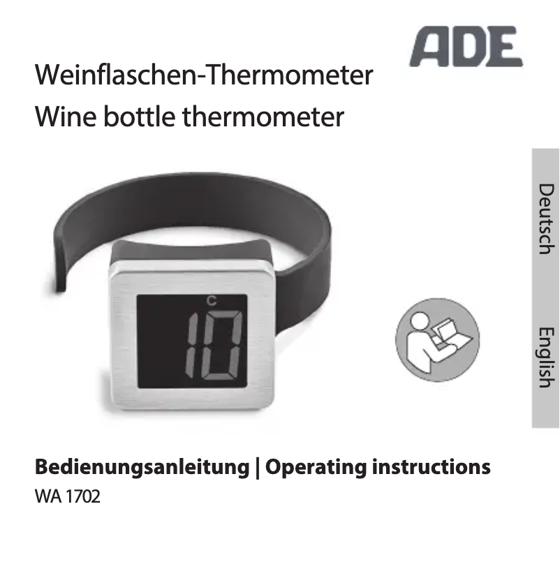 Image de la première page du manuel de l'appareil WA 1702