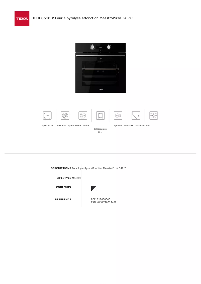 Image de la première page du manuel de l'appareil HLB 8510 P