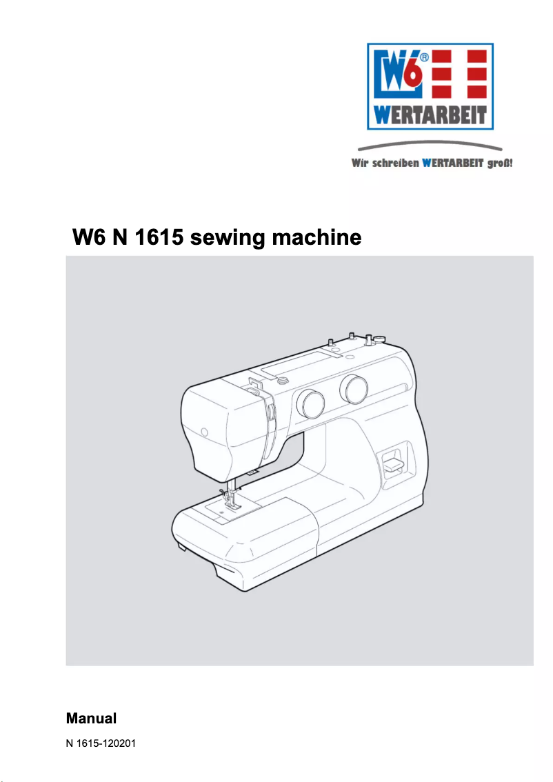 Page n°1 - Manuel utilisateur W6 N 1615