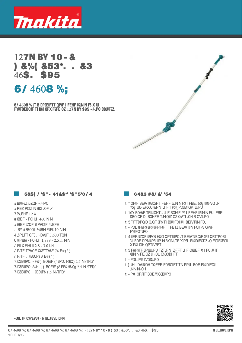 Image de la première page du manuel de l'appareil UN460WDZ