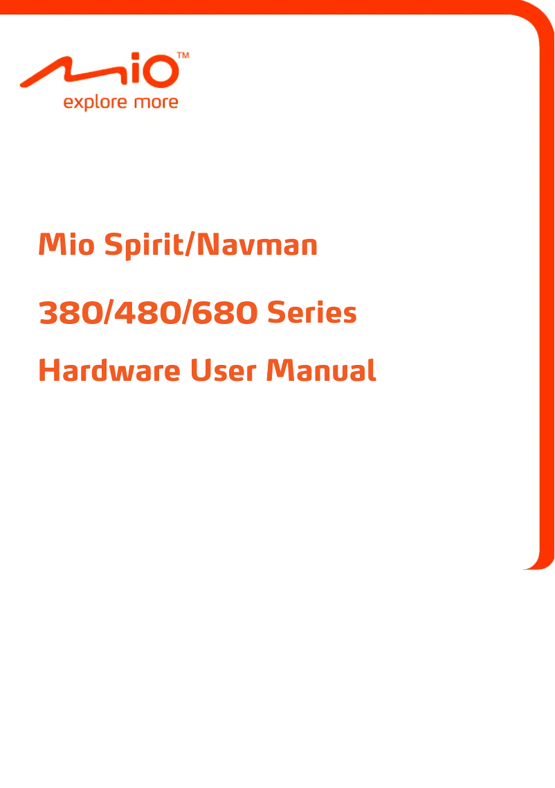 Image de la première page du manuel de l'appareil Spirit 485 TMC