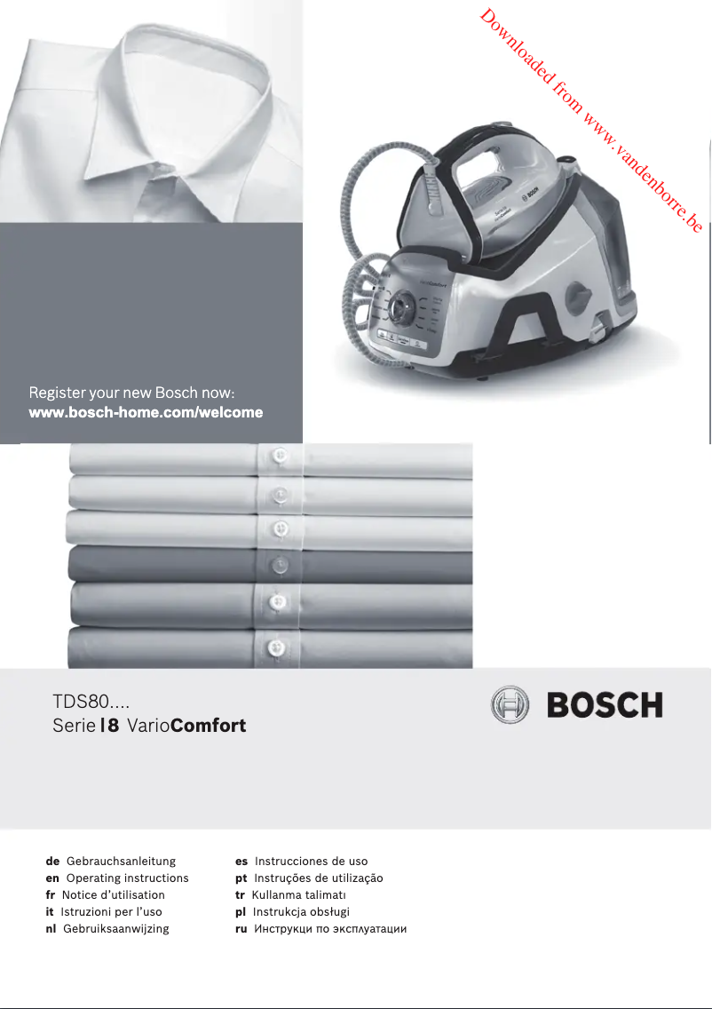 Page 1 de la notice Manuel utilisateur Bosch TDS8040