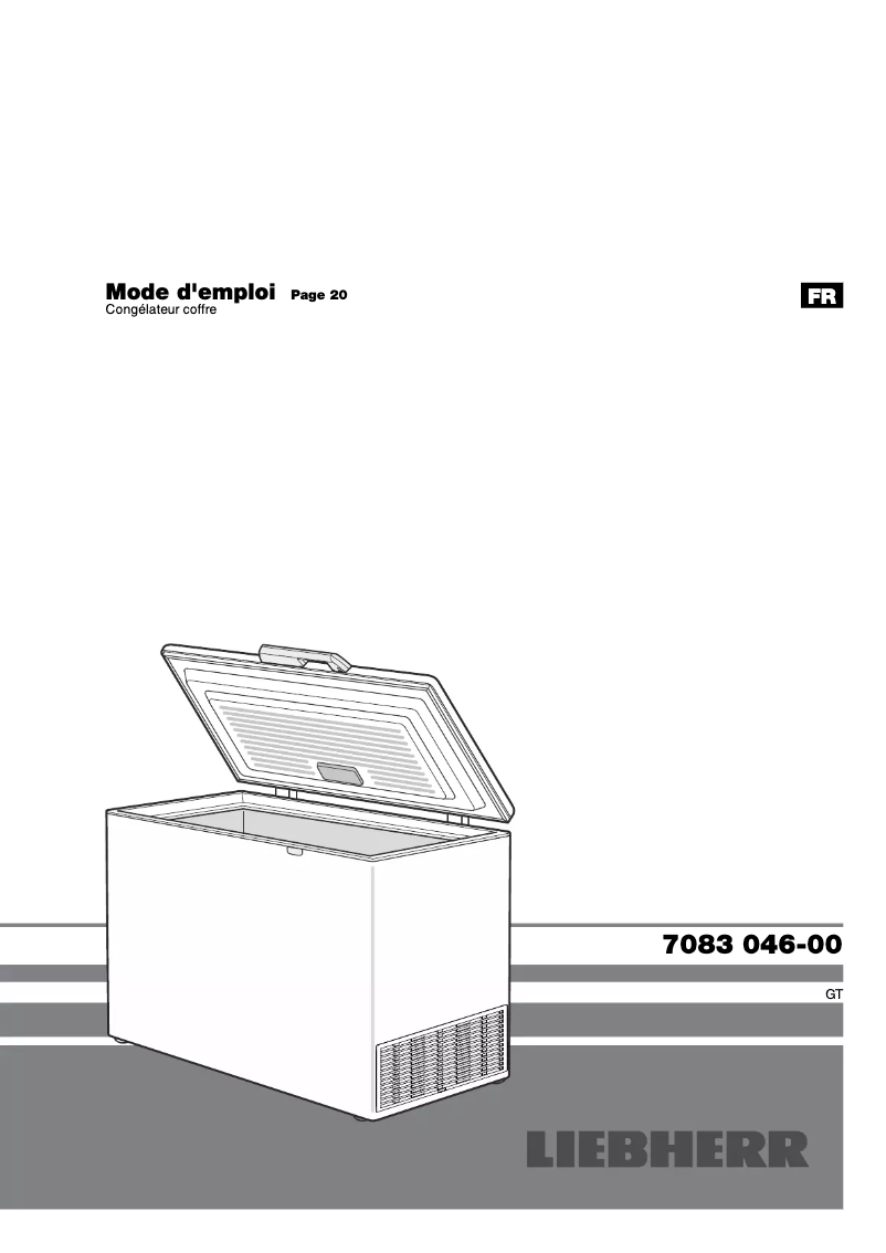 Page 1 de la notice Manuel utilisateur Liebherr GT 4932-22