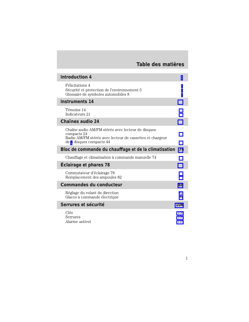 Image de la première page du manuel de l'appareil Tribute (2002)