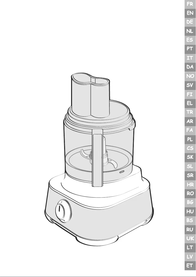 Page n°1 - Manuel utilisateur Moulinex Masterchef 8000 FP657G