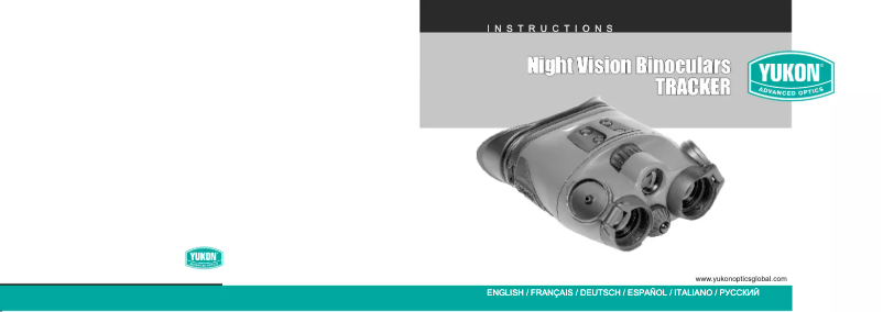Image de la première page du manuel de l'appareil NVB Tracker 3x42