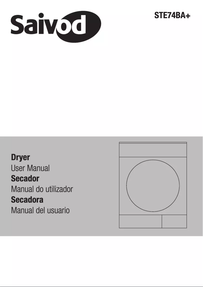 Page 1 of the manual User Manual Saivod STE 74 BA+