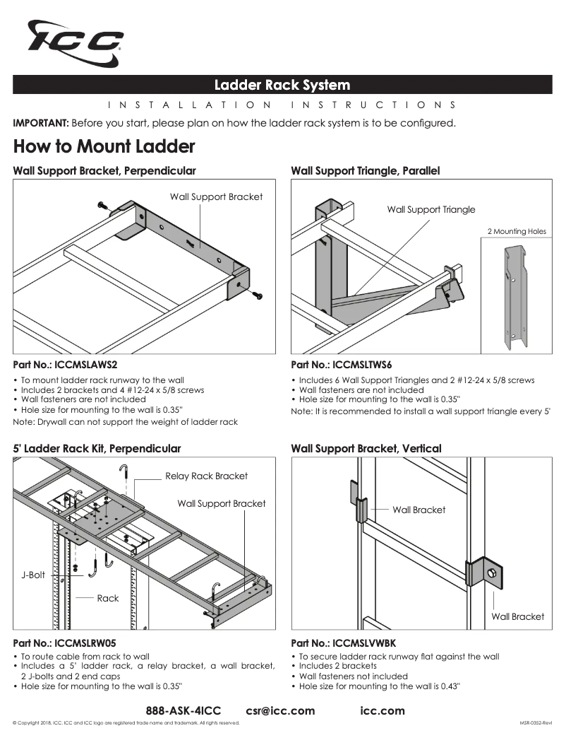 Page 1 de la notice Manuel utilisateur ICC ICCMSLAWS2