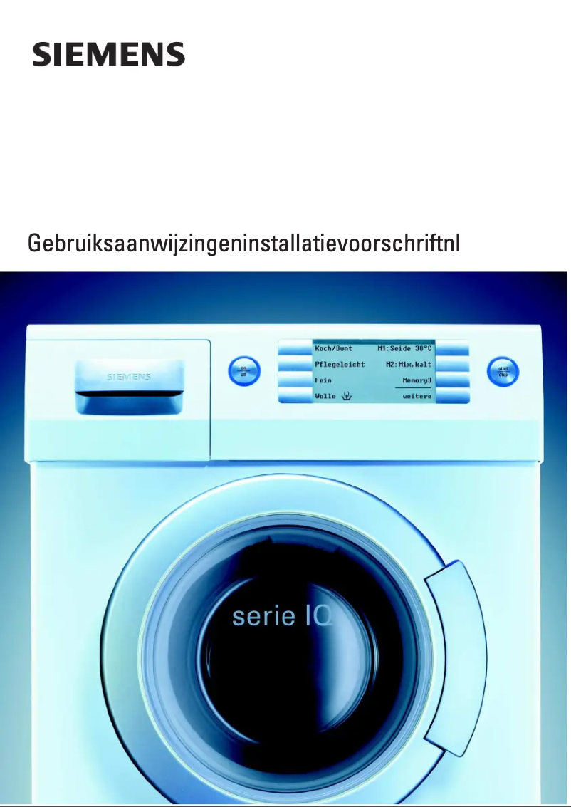 Page 1 de la notice Manuel utilisateur Siemens WIQ1630