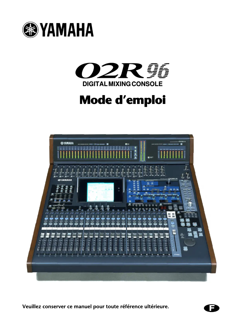 Image de la première page du manuel de l'appareil 02R96