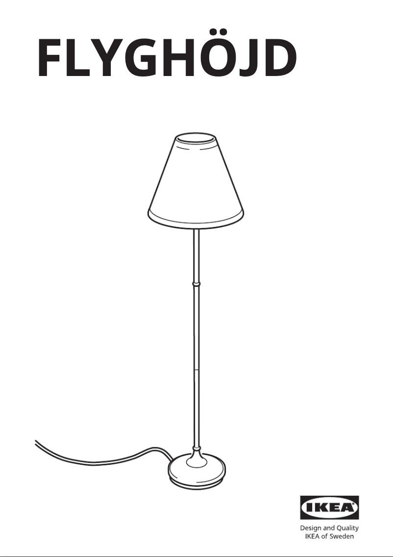 Image de la première page du manuel de l'appareil FLYGHÖJD 105.244.37