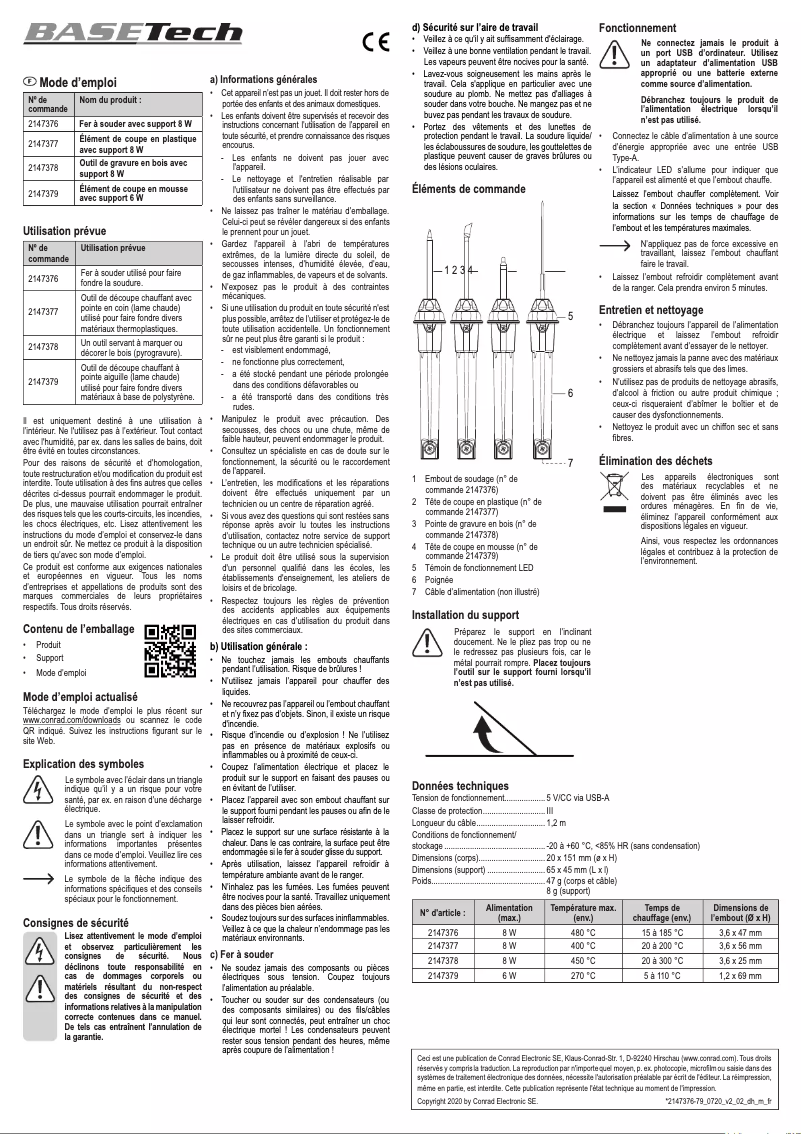 Página 1 del manual Manual de usuario BaseTech LWK-172