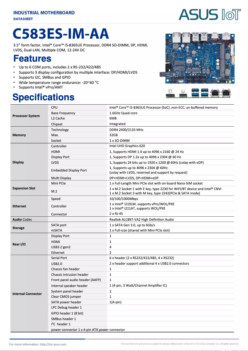 Image de la première page du manuel de l'appareil C583ES-IM-AA