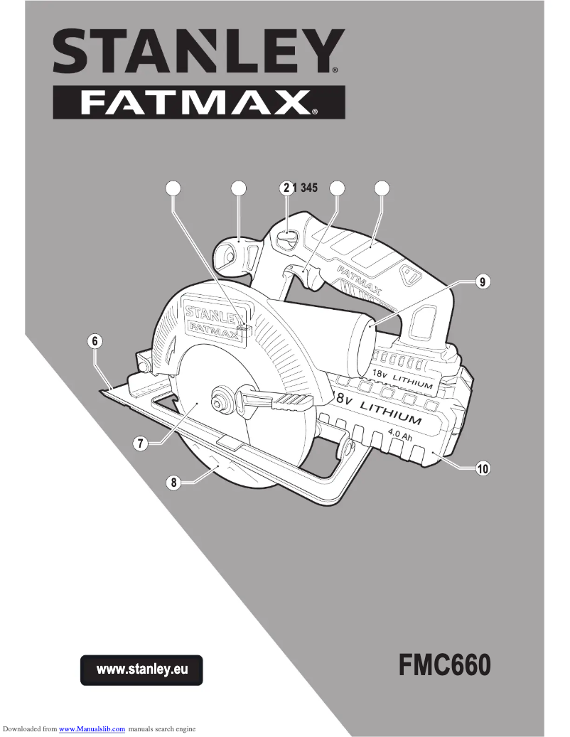 Page n°1 - Manuel utilisateur Stanley FatMax FMC660
