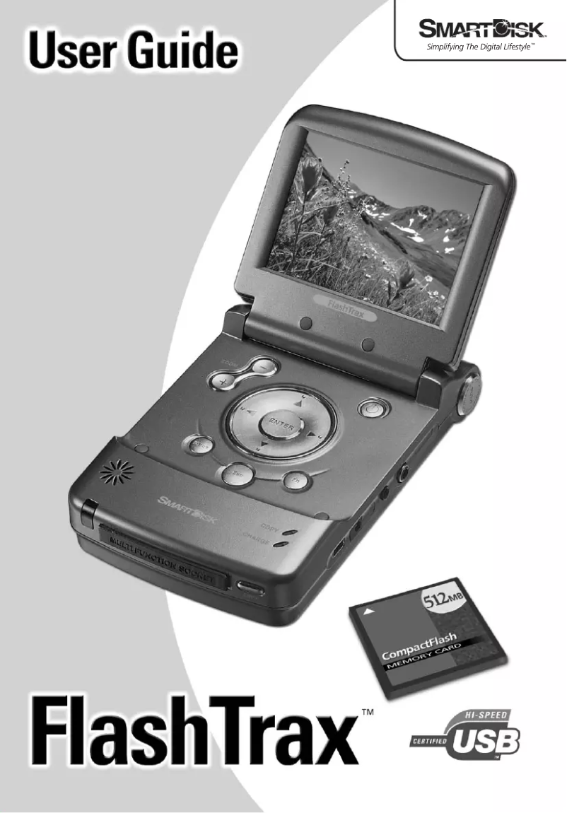 Page 1 de la notice Manuel utilisateur Smartdisk FlashTrax
