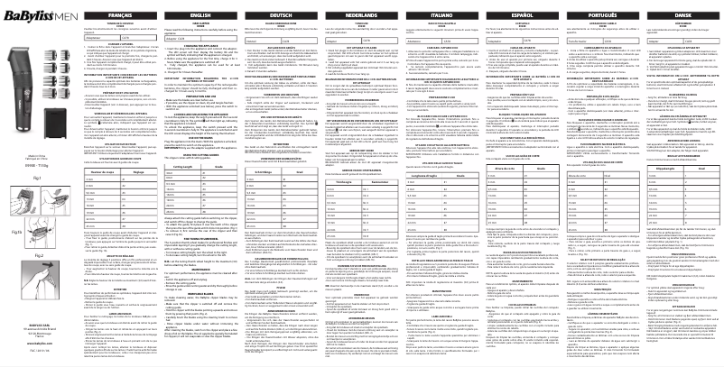 Page 1 de la notice Manuel utilisateur BaByliss Japanese Steel Digital E990E