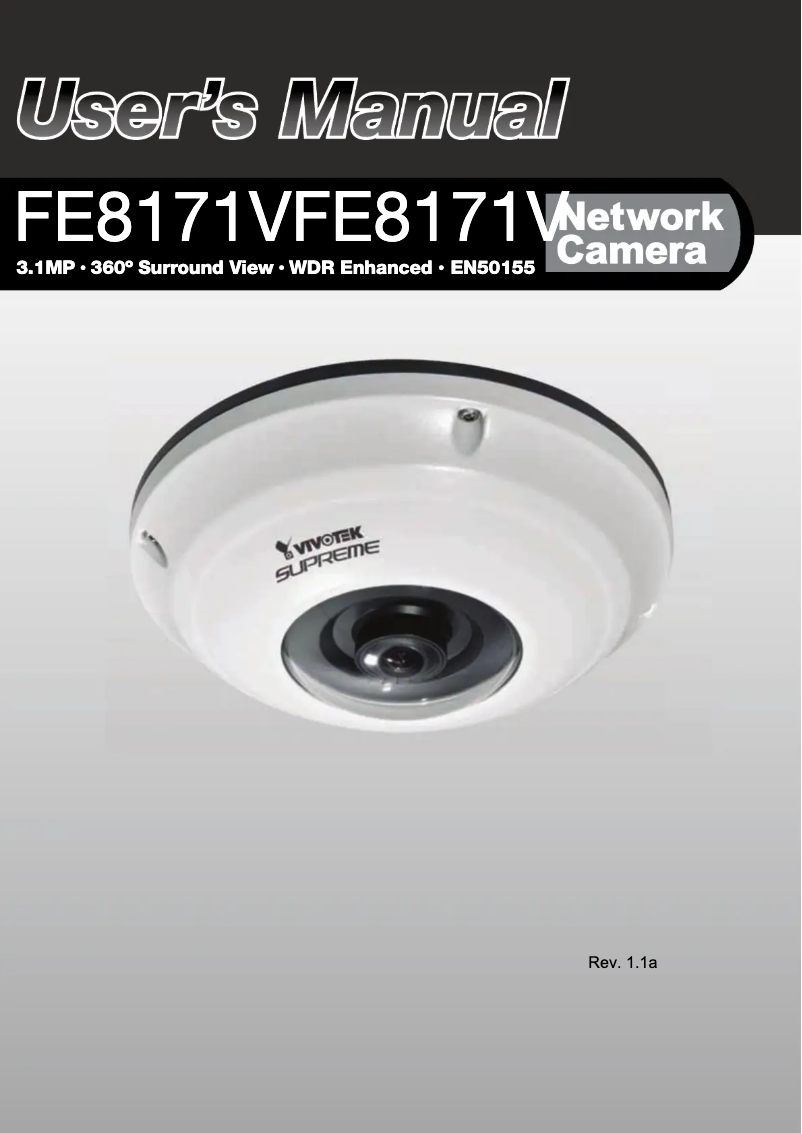 Image de la première page du manuel de l'appareil FE8171V