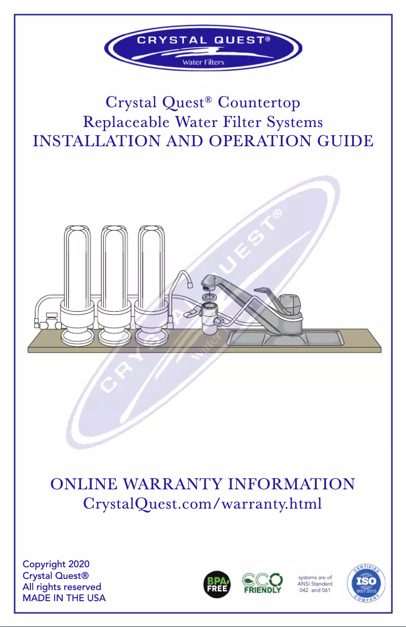 Página 1 del manual Manual de usuario Crystal Quest CQE-CT-00103