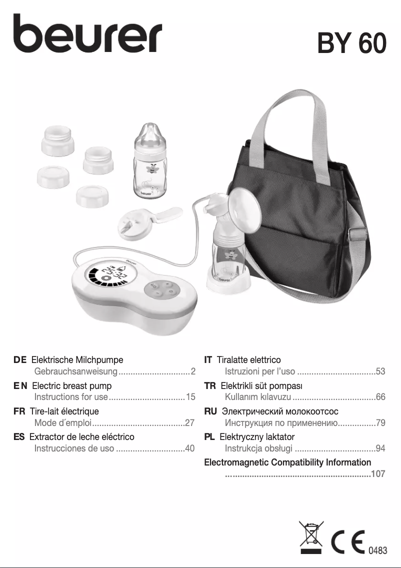 Page 1 de la notice Manuel utilisateur Beurer BY 60