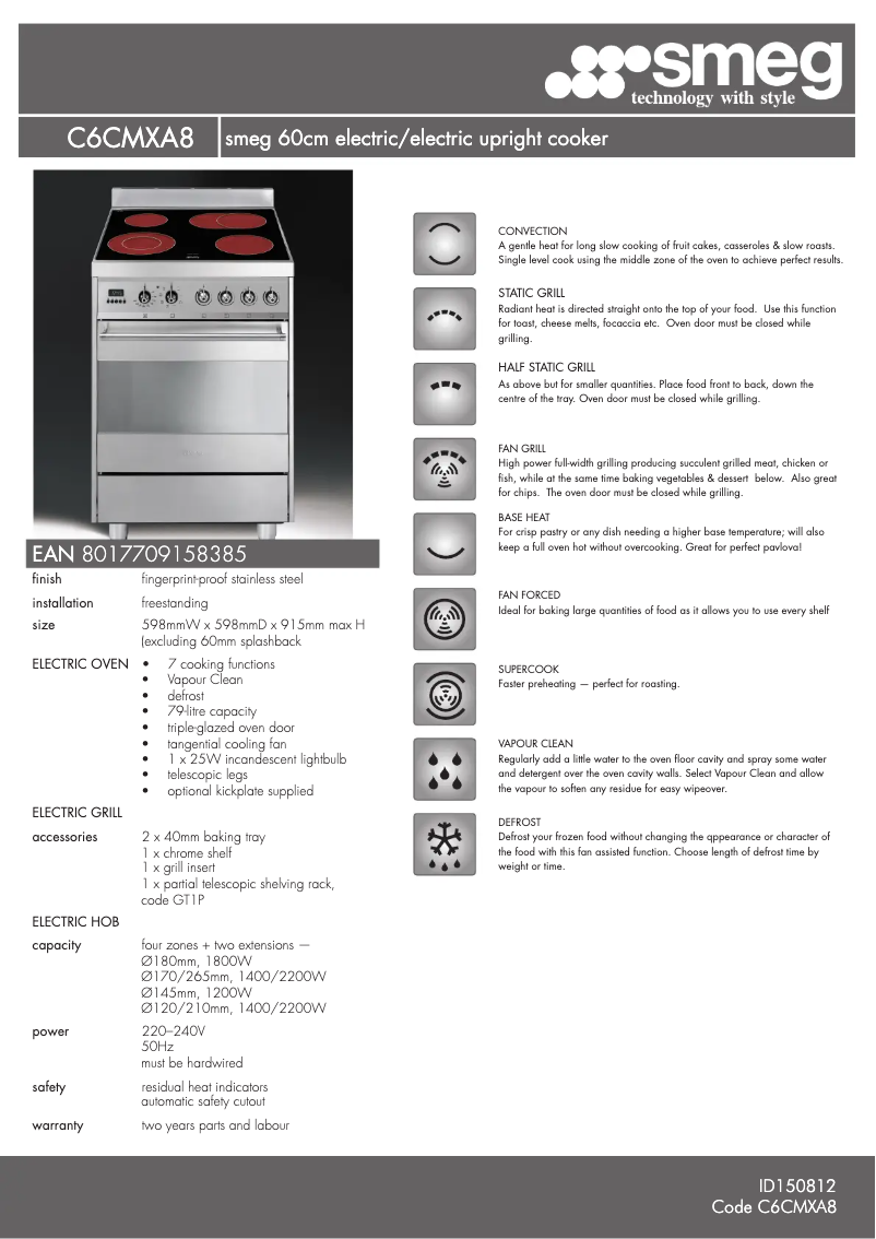 Image de la première page du manuel de l'appareil C6CMXA8