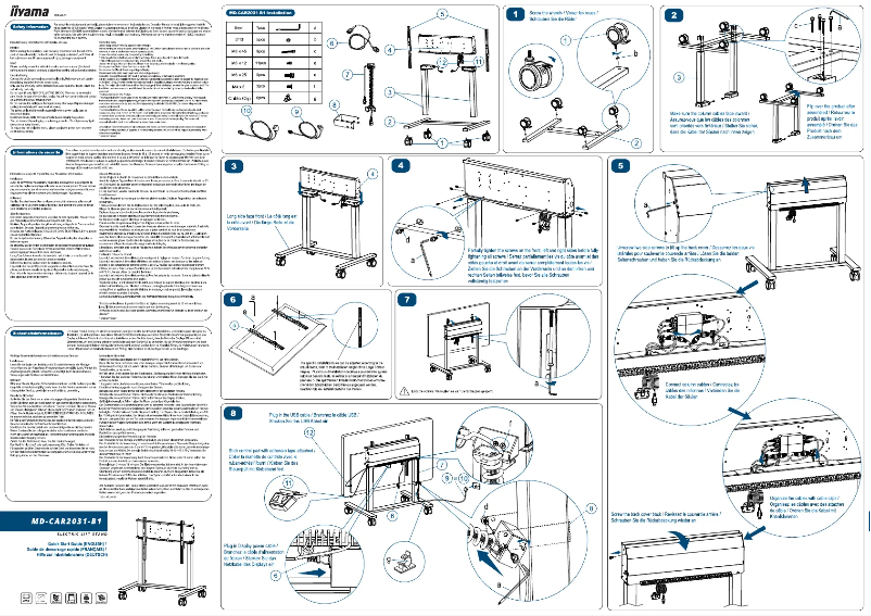Image de la première page du manuel de l'appareil MD-CAR2031-B1