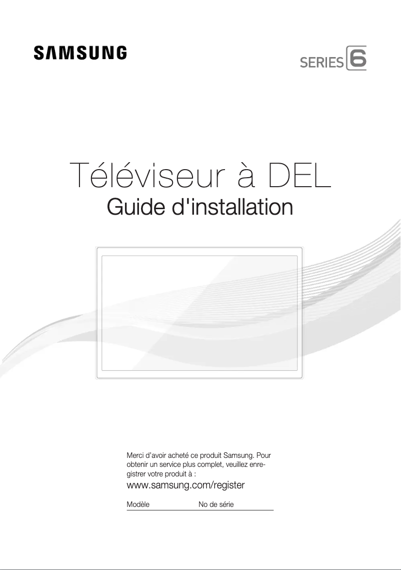 Page 1 de la notice Manuel utilisateur Samsung HG40ND694MF