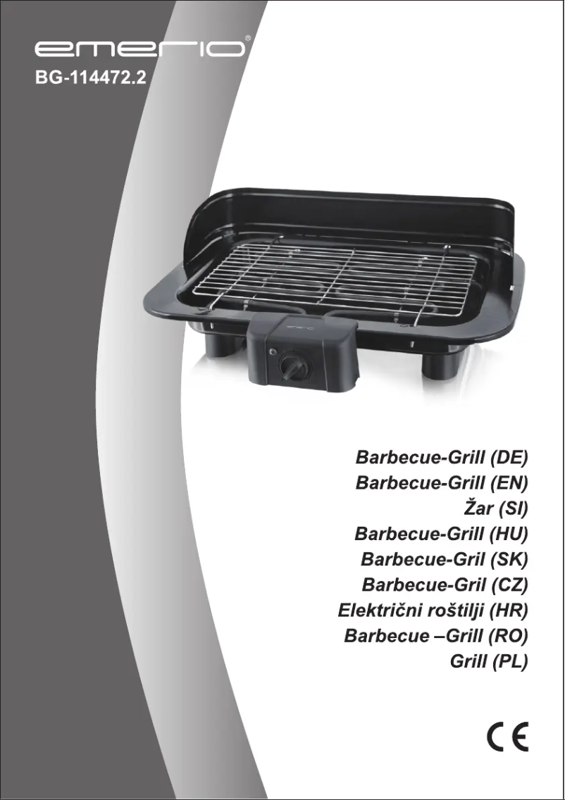 Page n°1 - Manuel utilisateur Emerio BG-114472