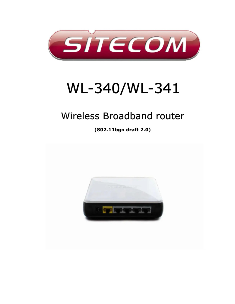 Page n°1 - Manuel utilisateur Sitecom WL-582