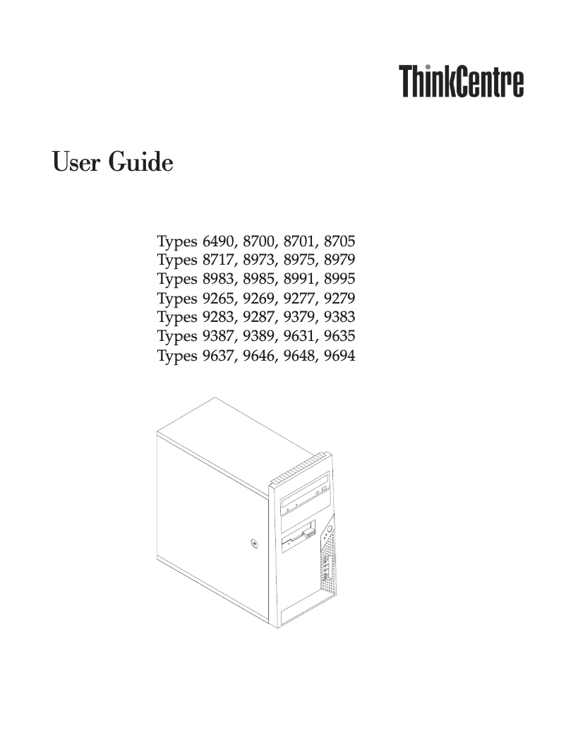 Page 1 de la notice Manuel utilisateur Lenovo ThinkCentre M720s