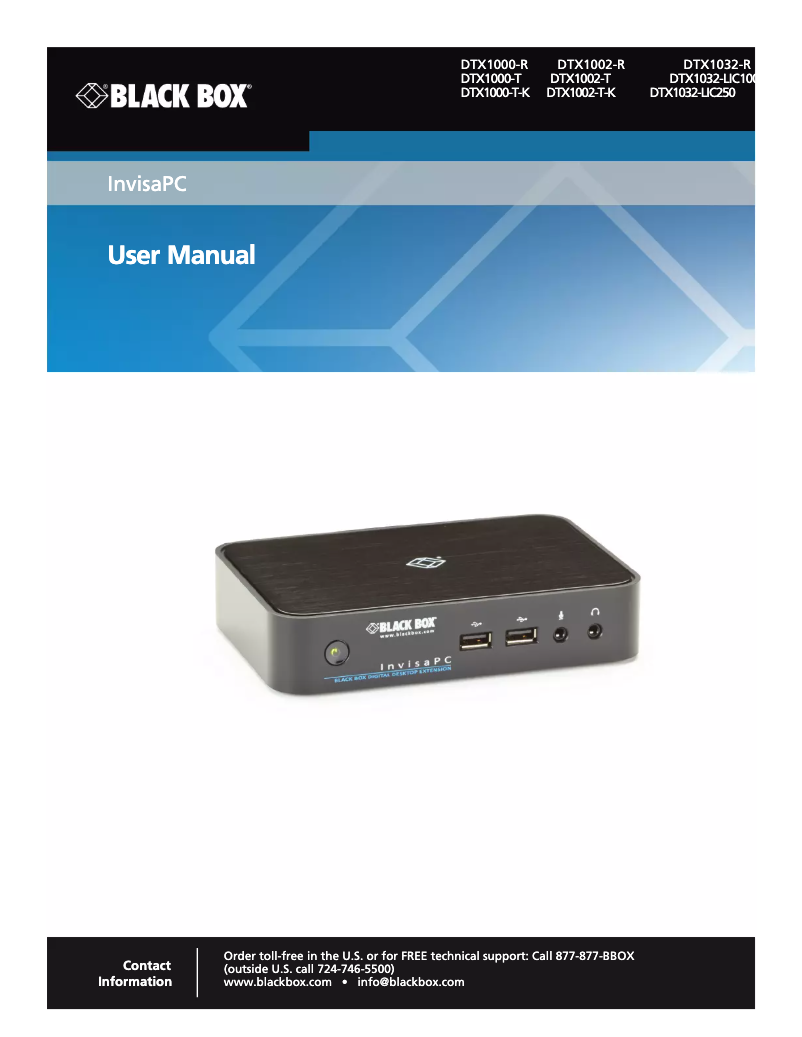 Image de la première page du manuel de l'appareil DTX1002-T