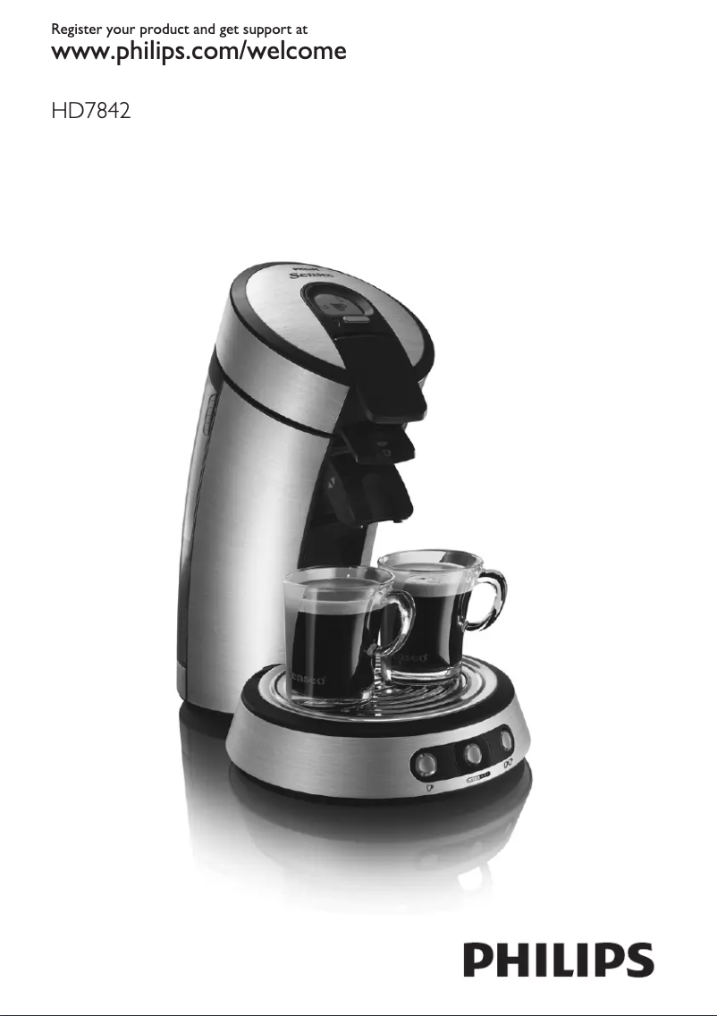 Page n°1 - Manuel utilisateur Philips Senseo HD7842
