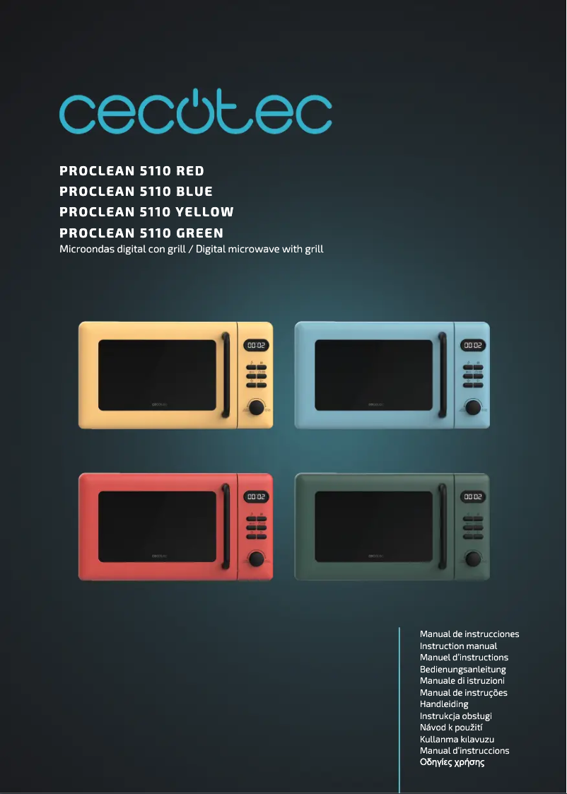 Page n°1 - Manuel utilisateur Cecotec ProClean 5110 Inox